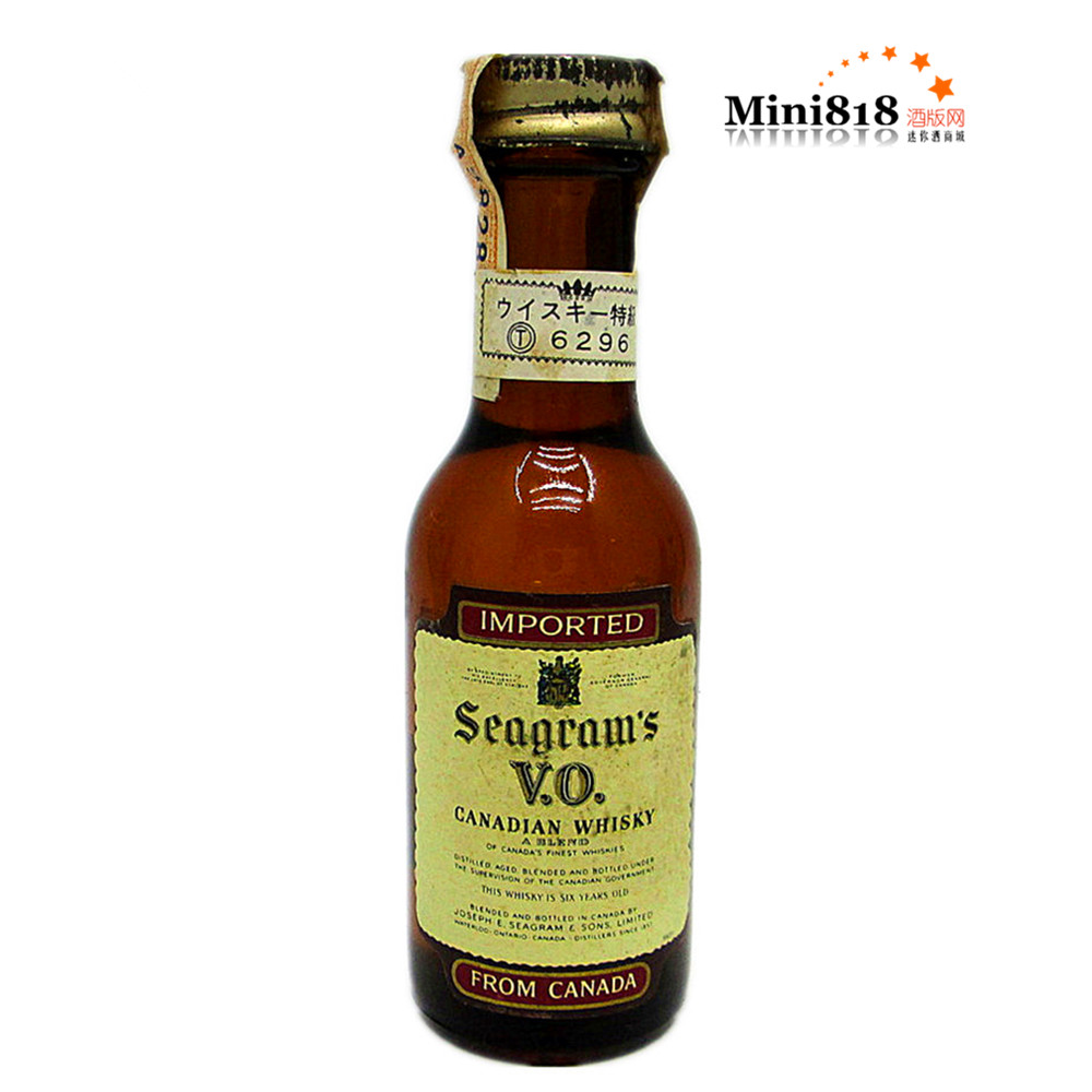 seagrams v.o 施格兰1973 加拿大威士忌 日本版 48ml小酒版43%